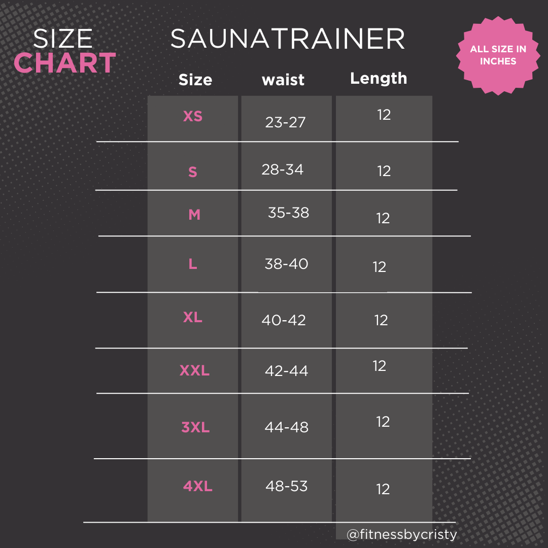 Pink and black sauna waist trainers