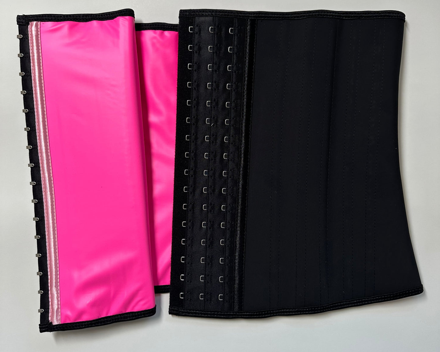 Pink and black sauna waist trainers