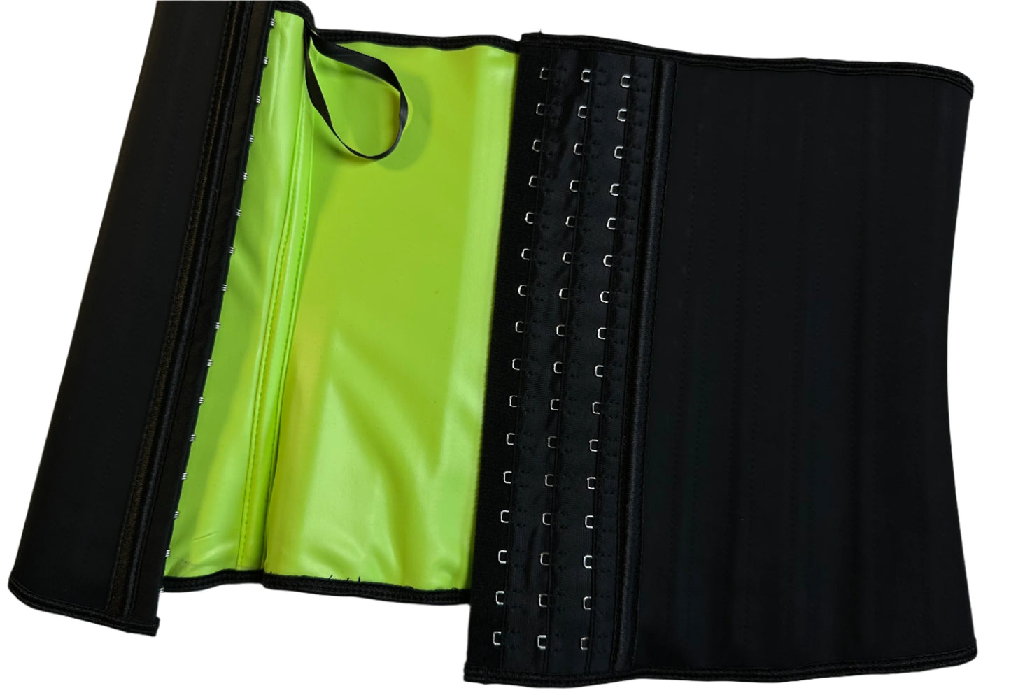 Green and black sauna waist trainers